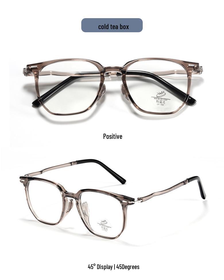 Ultralight TR90 Women's Fashion Polygon Eyeglass Frame with No-Feel Nose Pads, Prescription-Compatible, Large Face Fit