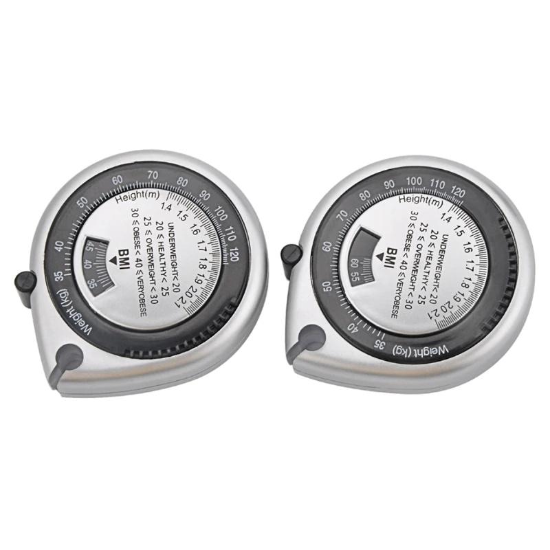 1Pcs Body Mass Measuring Tape Measure 150cm BMI Calculator Fitness Weight Loss Muscle Fat Tester