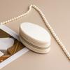 Mini Jewelry Box, Portable Velvet Zipper Jewelry Box, Compact Jewelry Storage Case for Travel, Engagement, Wedding