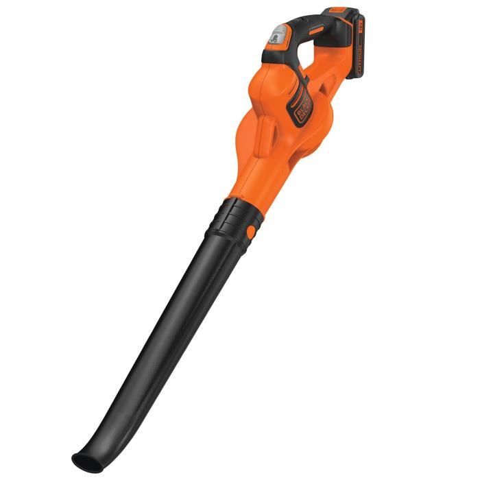 Souffleur sans fil BLACK+DECKER - GWC1820PCB-XJ - 18V - Débit d'air de 209km/h - Sans batterie et chargeur