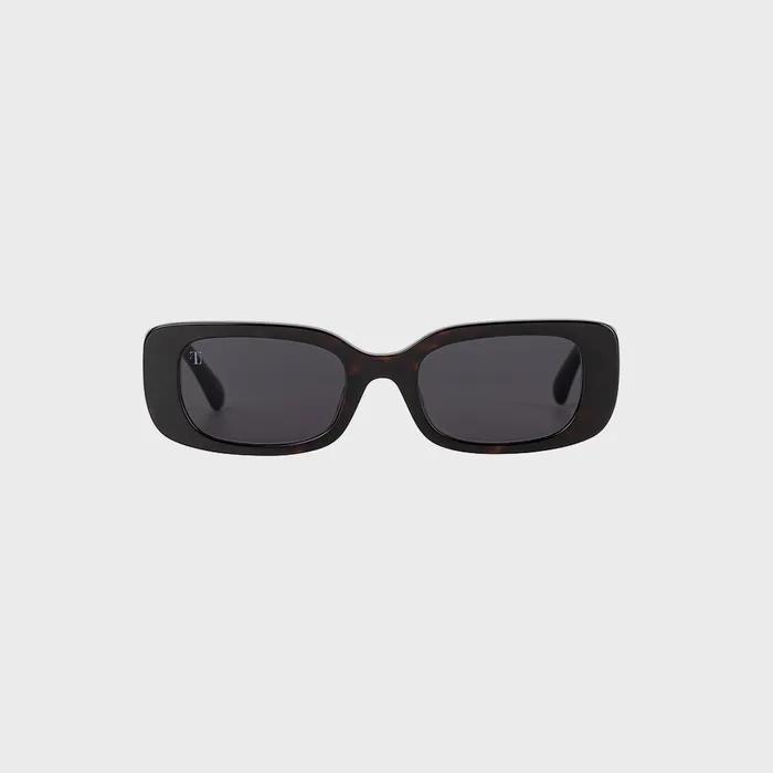 Classic Rectangle Sunglasses [ Brown ]