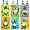 6 Sheets/pack DIY Staff Patrick's Day Sticker Hairband Irish Hat Festival Puzzle Stickers