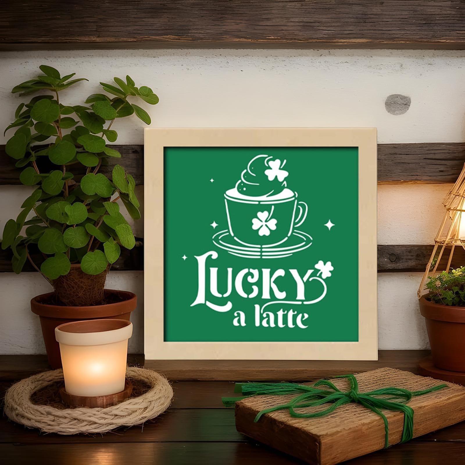 

St Patricks Day Wall Decor Wall Decoration Set Of 3,5.9x5.9inch Wooden Framed St Patricks Day Sign Home Decor For Gallery Home Living One Size