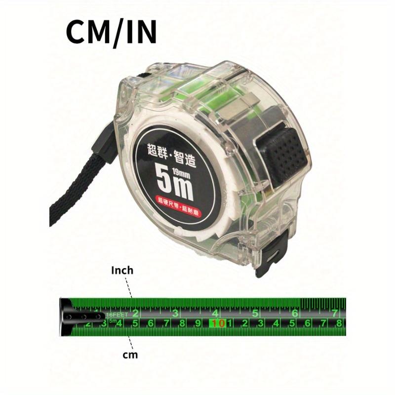 Self Locking Fluorescent Steel Tape Measure HighPrecision Ruler Measuring Tool Widened Meter Ruler