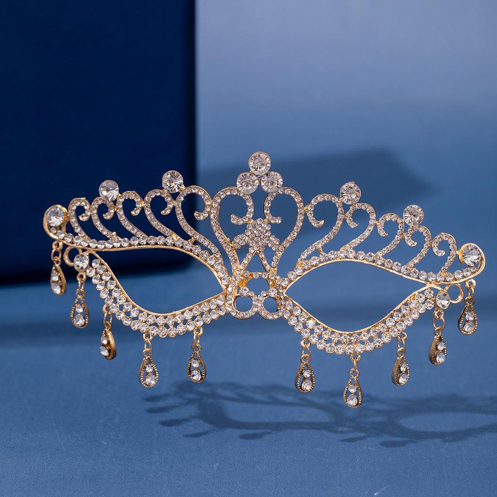 Small Batch Custom European & American Masquerade Mask with Rhinestone Tassels for Weddings & Parties