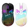 RGB Luminous Gaming Mouse with Wireless Hollow Honeycomb Design, Lightweight and TYPE-C Wired Charging.