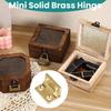 Mini Bisagras Metálicas Tamaño Pequeño Sin Complicaciones Montajes Fáciles Bisagras para Joyeros Fáciles de Usar para Proyectos de Manualidades y Fabricación de Cajas DIY