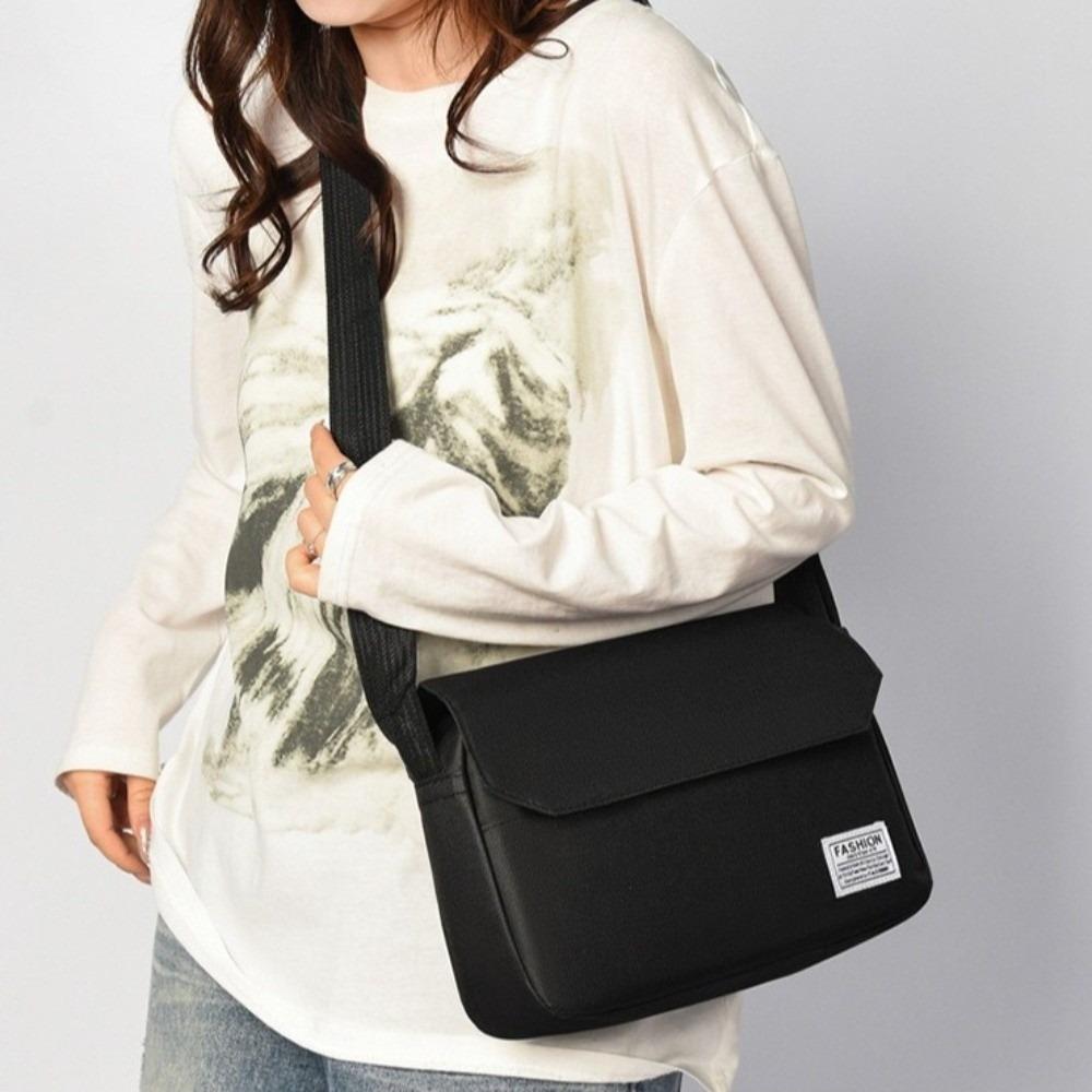 Adjustable Strap Men's Messenger Bag Large Capacity Crossbody Bag Nylon Shoulder Bag  Business