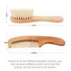 1/2Pcs Wool Comb Set for Babies, Wool Hair Comb for Washing Hair, Soft Fur Brush for Scalp Massage, Baby Fetal Hair Brush
