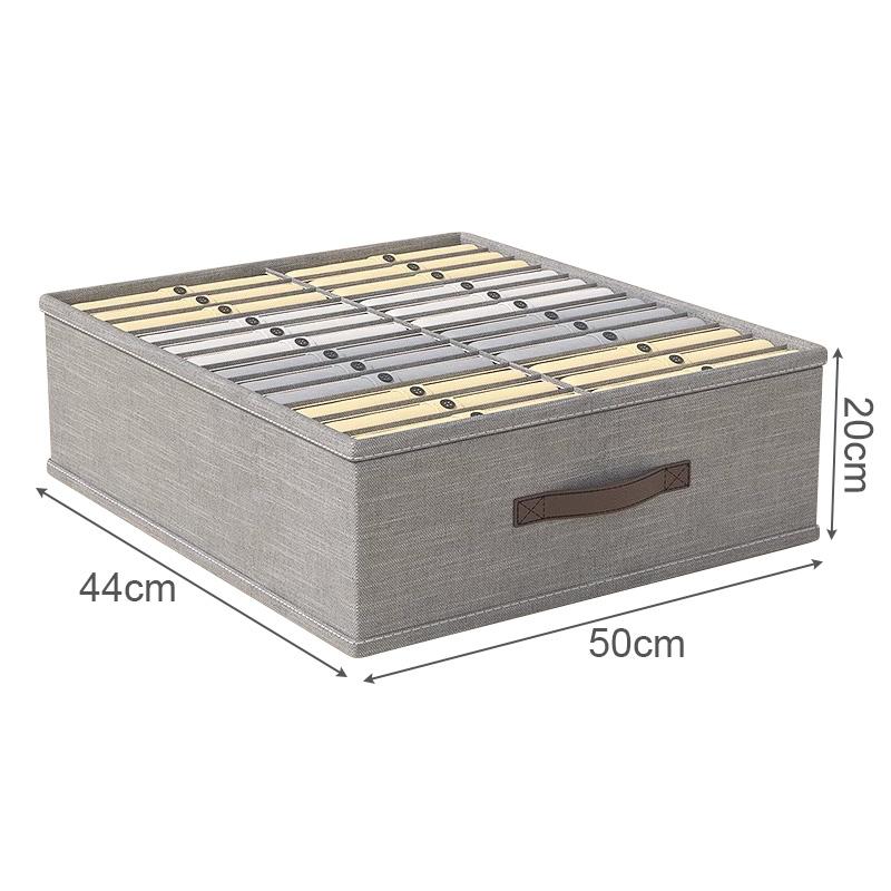 1pc Foldable Trouser Storage Box Large Capacity Drawer Clothes Pant Storage Box With PP Board Wardrobe Clothes Storage Organizer