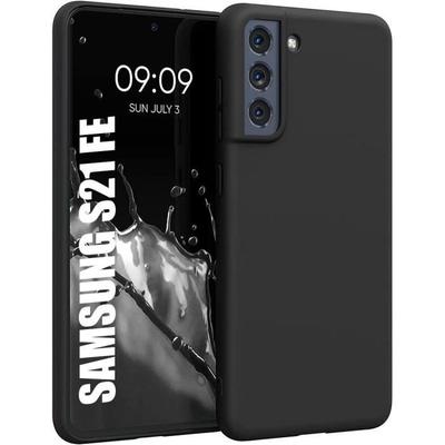 Etui - BOOLING - do Samsung Galaxy S21 FE - Miękki Silikon - Ultra Cienkie - Odporne na Wstrząsy Czarne