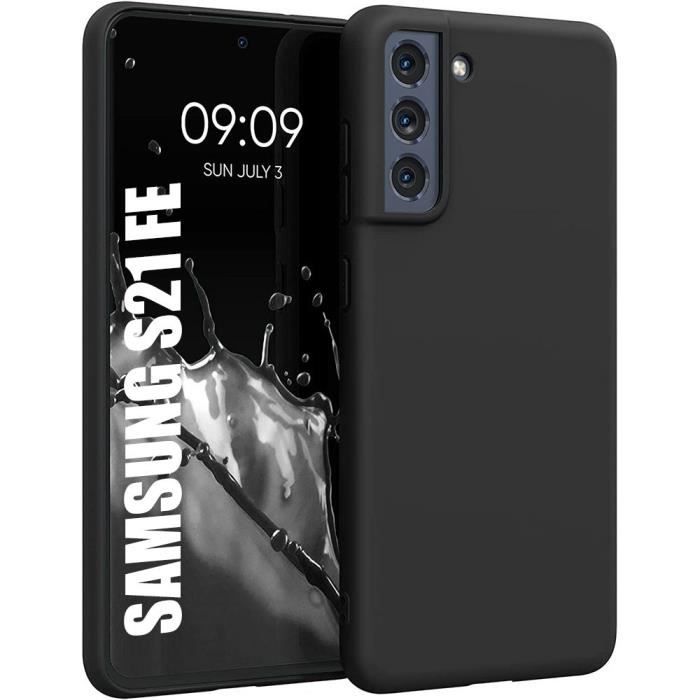 Coque pour Samsung S21 FE Silicone Antichoc Bleu Marine Souple et Résistance