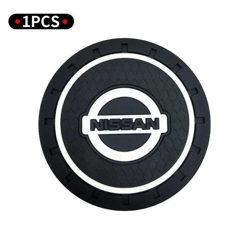 

2025 For Nissan Nismo 2pcs Car Coaster Water Cup Slot Non-Slip Mat Pad Silicone For Nissan J10 X-Trail Qashqai Juke Leaf Micra N