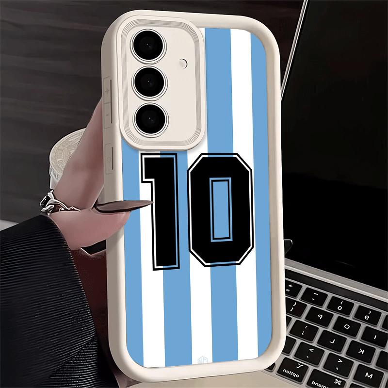 

Phone Case for Samsung Galaxy S26 S25 Ultra S24 FE FootBall Number 7 10 19 Shell S23 Plus S22 + S21 S20 5G Soft Silicone Funda Samsung S23
