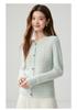 Round Neck Hollow Cashmere Cardigan - 2026 Autumn Women's Elegant Single-Breasted Versatile Warm Outerwear