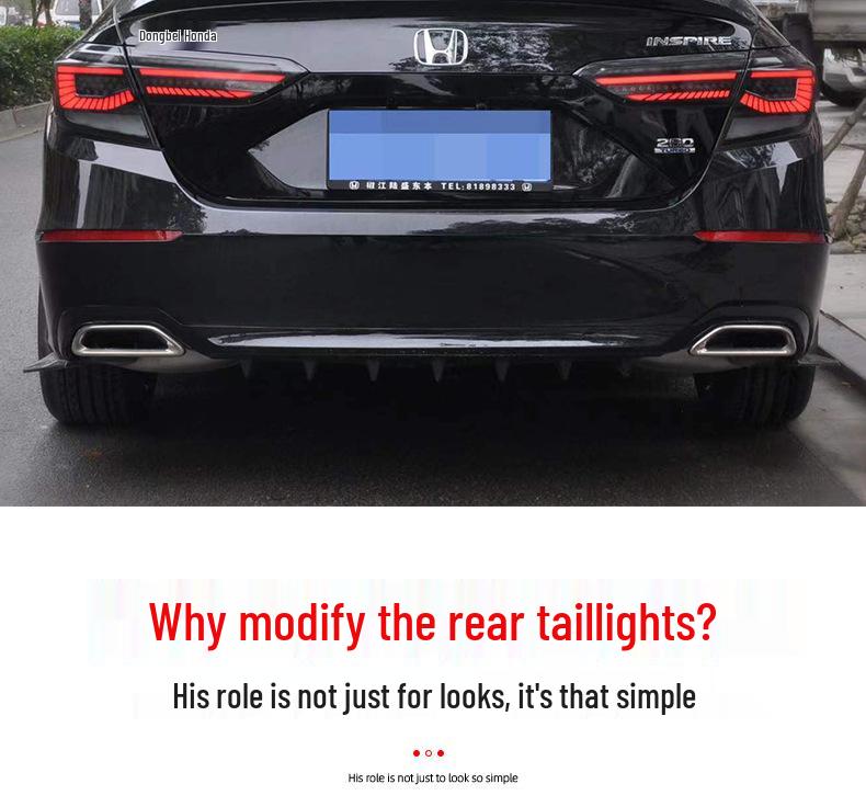Modified LED Daytime Running Lights & Starry Sky Taillight Assembly for 19-22 Accord