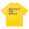 Protect The Dolls T Shirt UnisexUnisex Harajuku Aesthetic Letter Print TShirt Unisex High Quality Casual Cotton Tees Tops Clothes