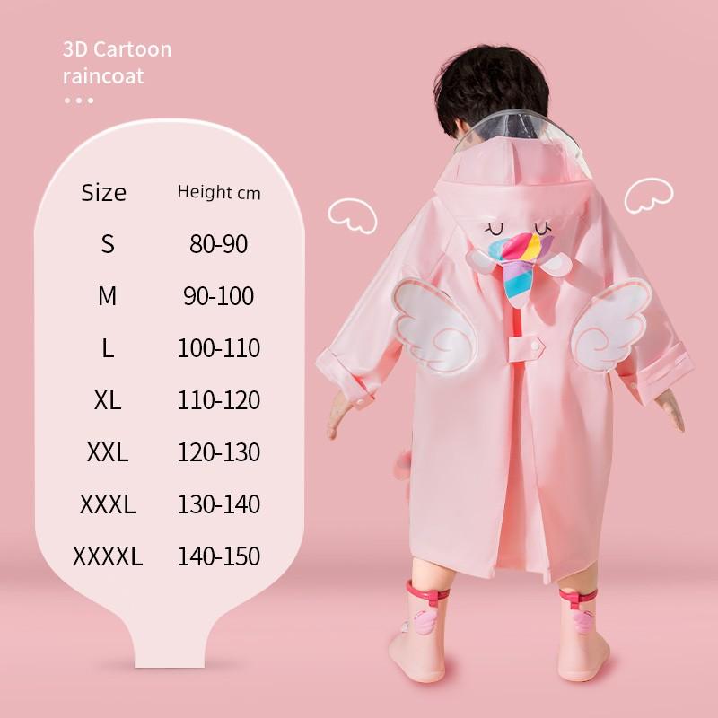School Baby Child New Rabbit Children Raincoat