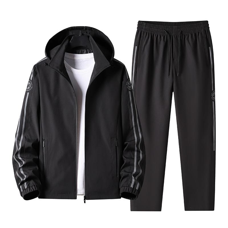 

Спортивный пиджак Мужской костюм Мужская повседневная мода Универсальный Красивый Приталенный L чёрный