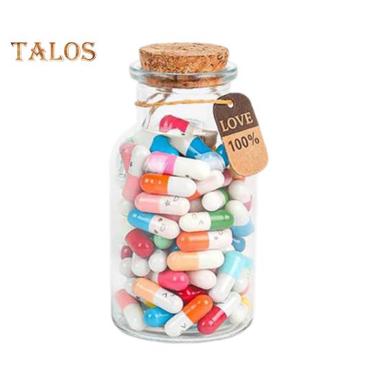 

Стеклянная бутылка с капсулами. Капсулы с любовными записками своими руками в бутылке. Набор капсул с секретными посланиями. Подарок на день рождения, День святого Валентина, для друзей, парней. A