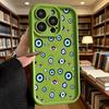Mixed Evil Eye Pattern Soft TPU Phone Case for iPhone 17 16 15 14 13 12 11 Pro Max Plus Shockproof Anti-Slip Cover