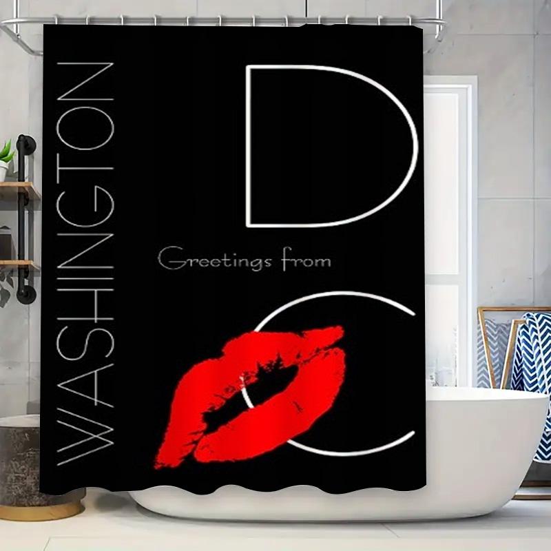 

Vintage Floral Shower Curtain Set Black And White Damask Print Bath Decoration With Hook Rings For Home Bathroom Decor W60H190(CM)-1 Pcs