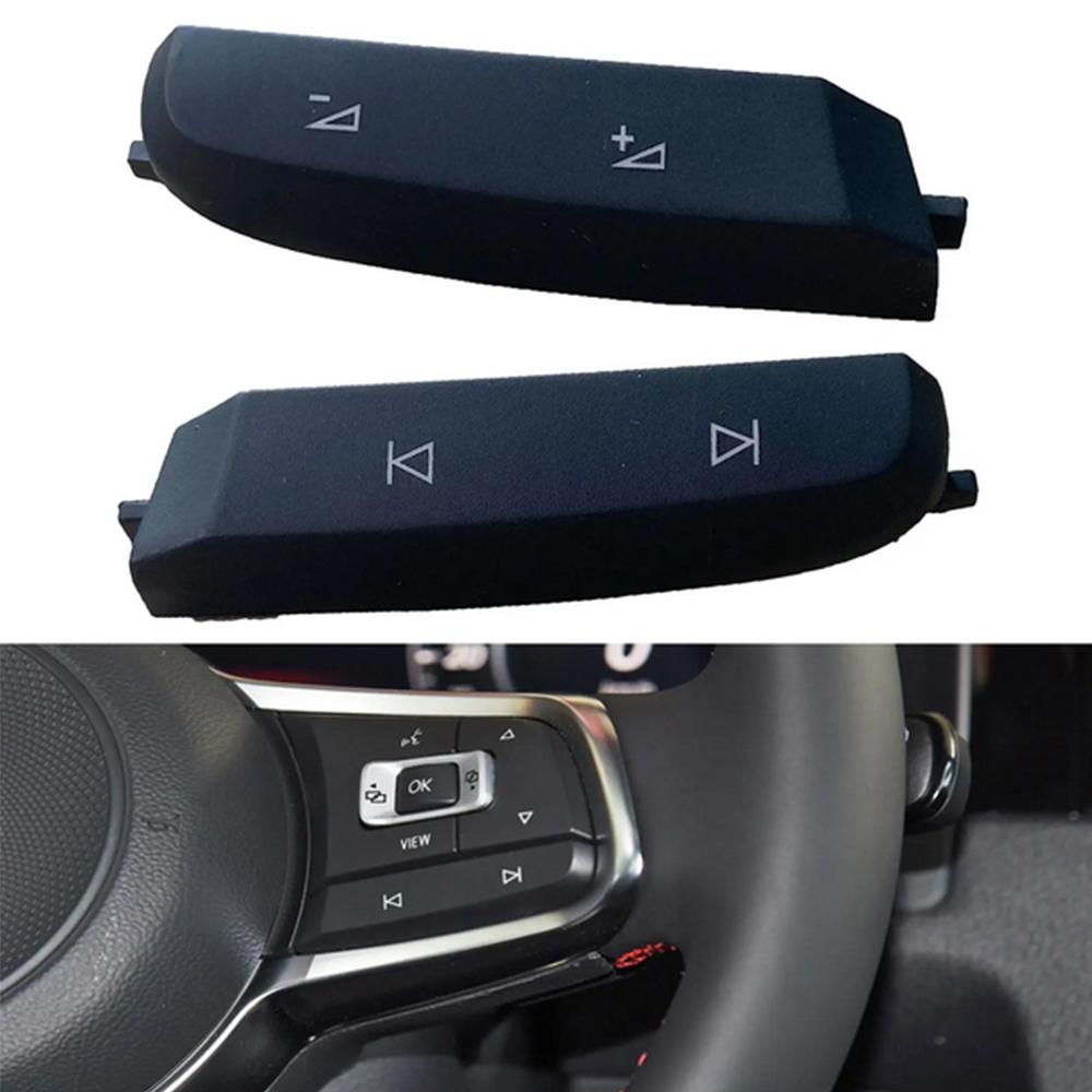 1 paio 5G0959442 Copertura Pulsante Volume Volante Multifunzione Trim Per VW