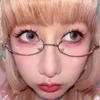 Anime bidimensional cosplay metade inferior armação óculos real irmã mais velha lolita decoração óculos hottie take party óculos