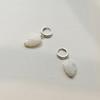 [silver925] leaf shell earring