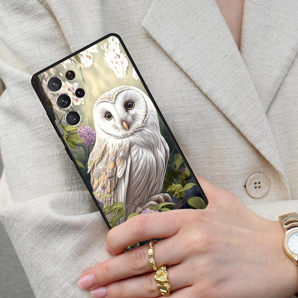 Animal Owl Cell Phone Case for Samsung Galaxy S26 Ultra S25 S24 S23 S22 S21 S20 Note10 Cover