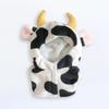 Niannyyhouse Vestiti per Bambole da 10 cm, Vestiti in Cotone per Bambole, Vestito da Mucca, Felpa con Cappuccio, per Peluche, Vestiti per Bambole Bambino, Design Floreale Bianco e Nero,