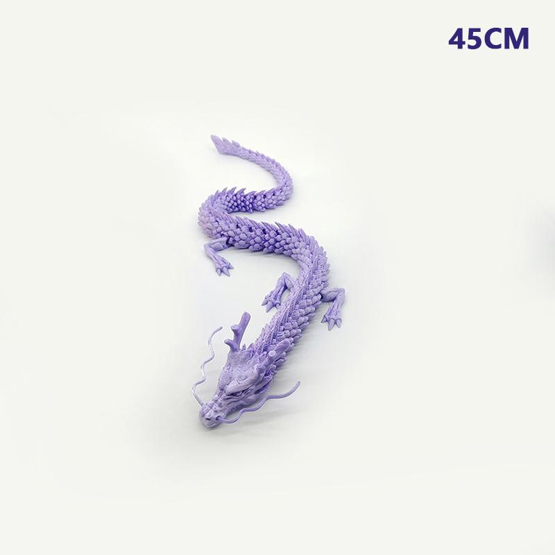1PC 30/40CM Fish Tank Landscaping Decoration Collection Ornament Movable Jointed Dragon Statue 3D Printed Flexible Realistic