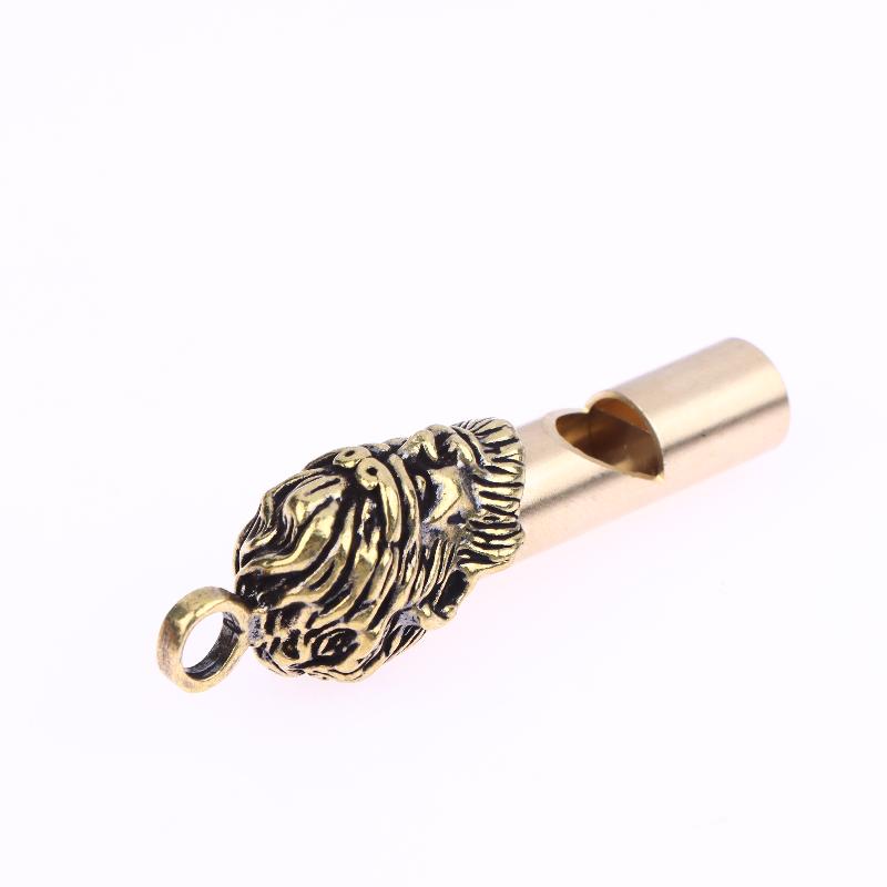 Pure Brass Whistle Keychain Outdoor Gear Bamboo Node Dragon Head Judge Whistle Competition Survival Competition Outdoor Goods