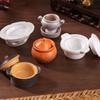 1Pcs Dollhouse Mini Clay Pot Plate Food Model Kitchen Decoration DIY Accessories Doll House Miniature Kitchen Items
