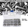 305PCs Screw Combination Set 304 Stainless Steel Hardware Fastener Power Tool Accessory