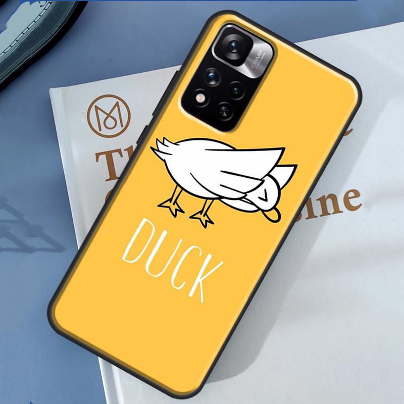 Funny Cartoon Duck Case For Xiaomi Redmi 13C 10C 12C 14C Redmi Note 14 13 Pro 12 11 9 10 9S 10S 11S 12S Cover