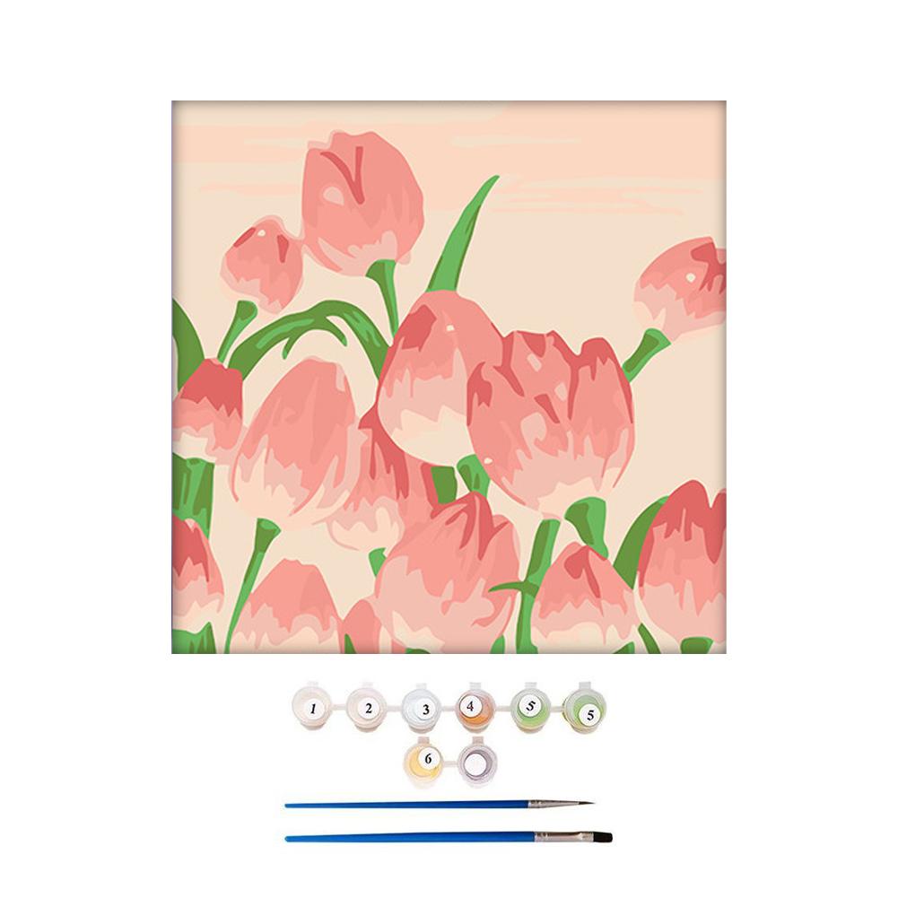 

Oil Paint By Numbers Sunflower For Adults DIY Drawing Canvas Flower Number Handpainted By Home Z5I8