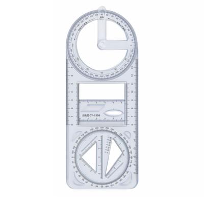 Geometrisches Lineal, multifunktional, vielseitig einsetzbar, Messwerkzeug, Schule, Büro, Zeichnen, klarer Maßstab, leicht verschiebbares, stabiles Zeichenlineal