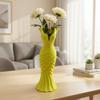 Gown-Shaped Elegant Dress Vase Twisted Design Decorative Vase  Office Tabletop Ornaments