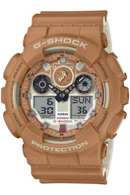 Zegarek Casio Made in SHIBAINU Brązowy G-Shock, Japonia, GA-100SHB-5AJR, Męski,