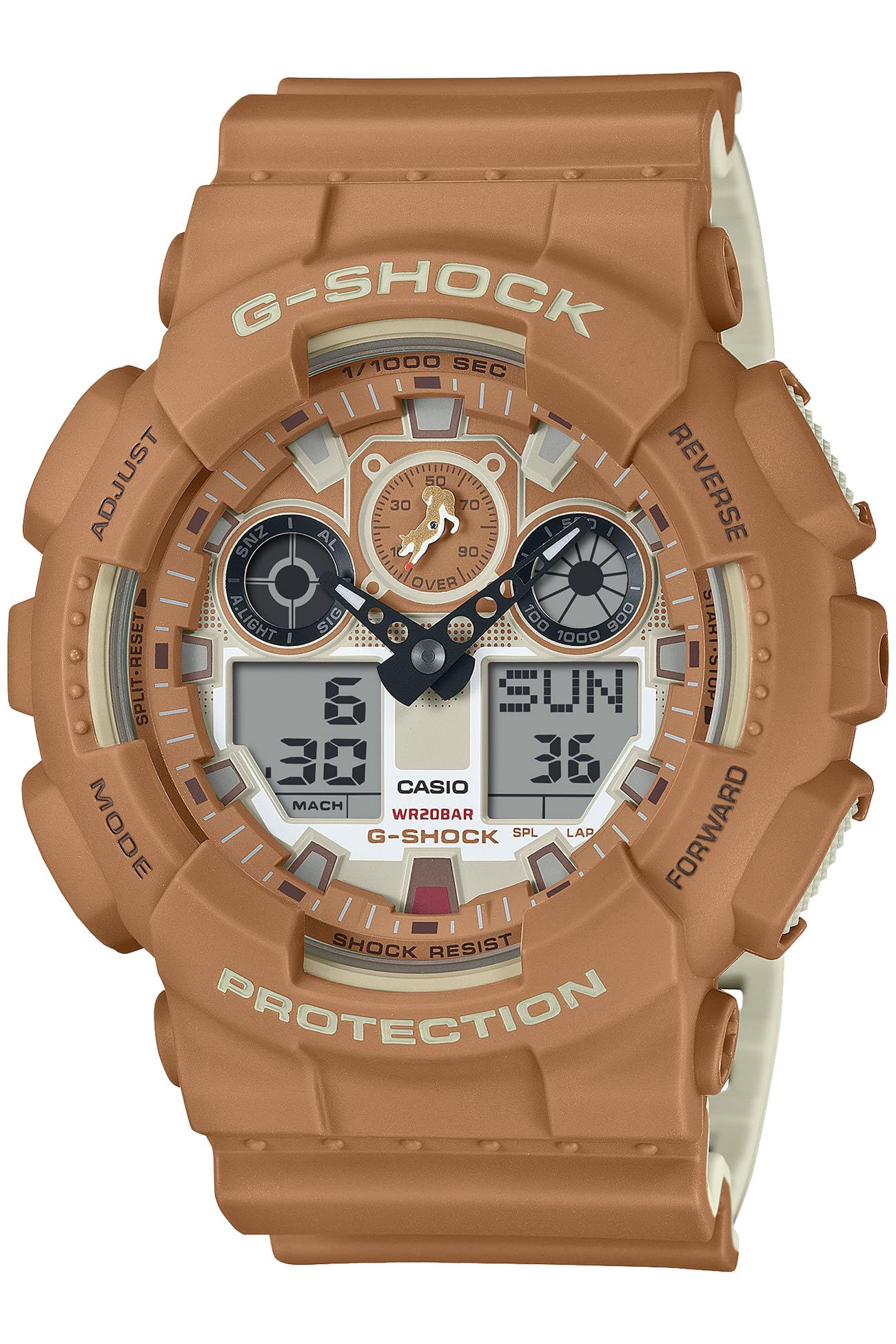 

Часы Сделано в Японии SHIBAINU Коричневый [Casio] G-Shock [] GA-100SHB-5AJR Мужские