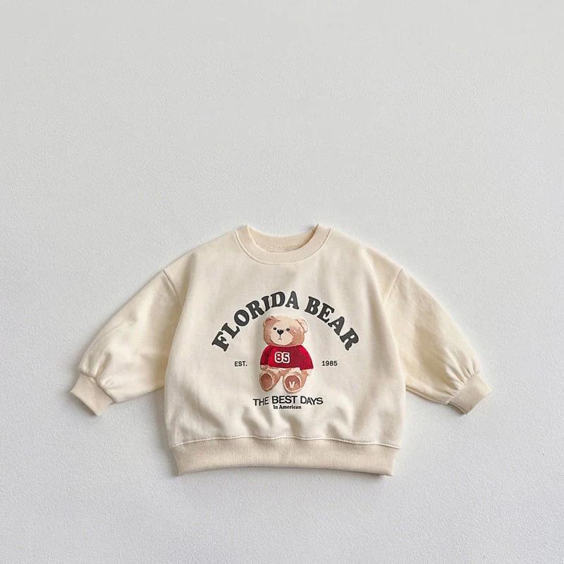2025 Autumn Unisex Bear Hoodie for Toddlers & Kids - Trendy Parent-Child Pullover