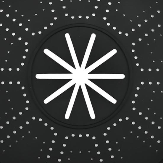 Anti-spill Lid Silicone High Temperature Resistant Reusable Kitchen Cover with Anti-scald Handrails Steam Hole Design