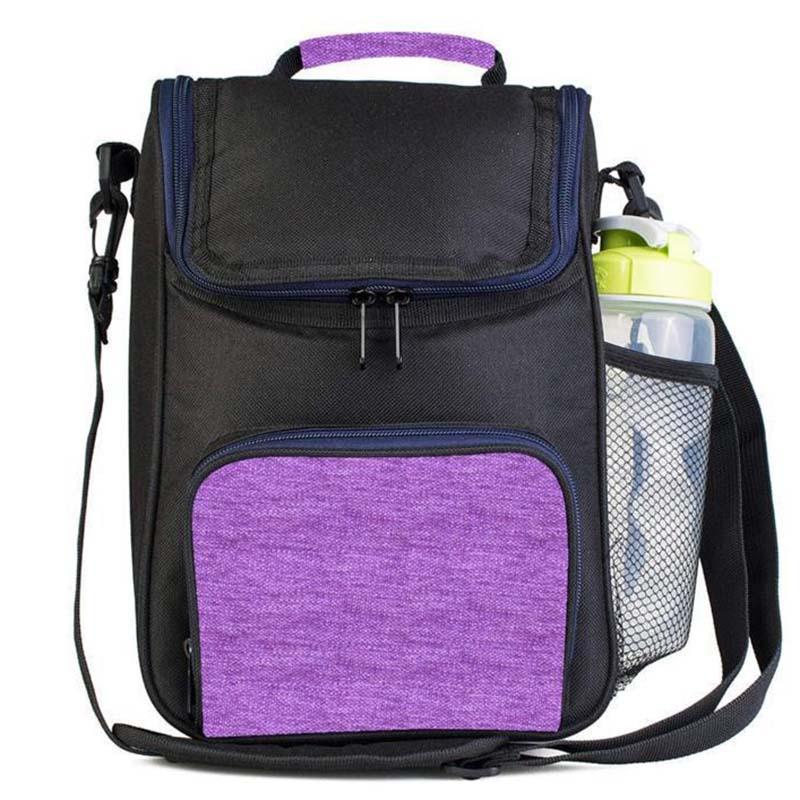 Oxford Cloth Insulated Large Capacity Student Crossbody Lunch Bag for Outdoor Picnic