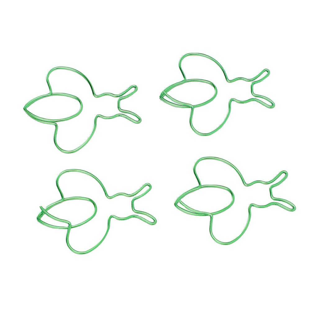80Pcs Bee Shaped Paper Clips Iron Multifunctional Cute Paperclips for Scrapbooks Calendars Files