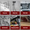 Small 200mm Sink Installer Tool with Multiple Angles Head Strong 2pc Plumbing Tool Fit Most Standard Pipe Connection