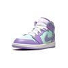 Air Jordan 1 Mid PS Purple Pulse Glacier Blue Kids Sneakers Arctic-Punch 640734-500