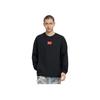 Anta National Flag Solid Color Logo Print Crew Neck Sweatshirt Unisex Tops Black 172250701-2