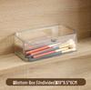 Transparent PET Mirror Cabinet with Compartment Drawers - Stackable Desktop Cosmetics Organizer.