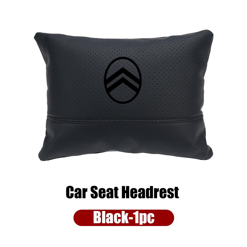 Car Seat Hanging Headrest Leather Neck Pillow Head Protector Accessories For Citroen C4 C3 C5 C1 C2 Berlingo Celysee Cactus